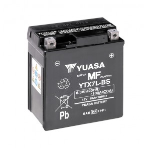YUASA batteri YTX7L-BS (CP) Inkl syra